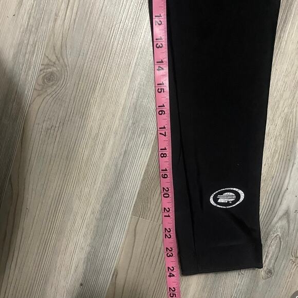 Performance Cycling Pants Women’s Size L Black Padded Leggings Stretch - Picture 3 of 7